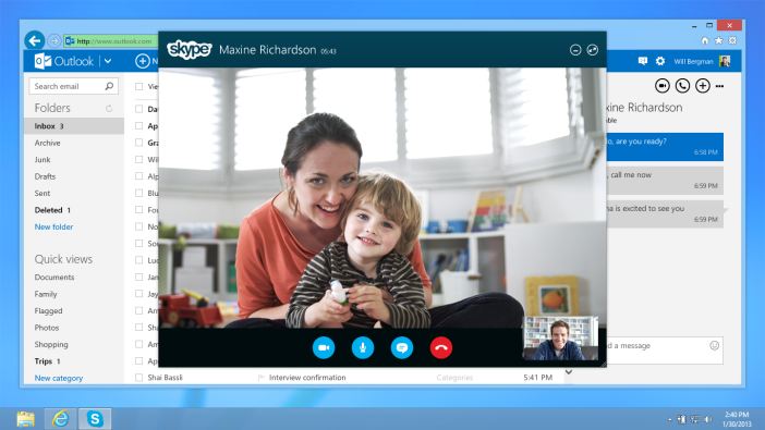 Skype para Outlook.com ha sido lanzado oficialmente